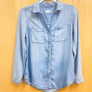 ALTAR’D STATE button down faux denim top